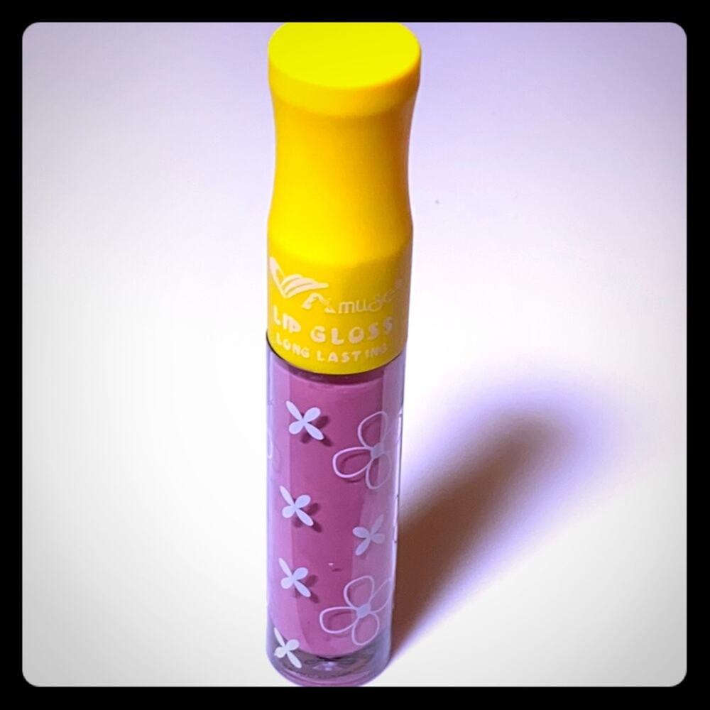 NEW Amuse LIP GLOSS 4.5" Tube Long Lasting 2039-2 Pink Lip Color Shine Make Up